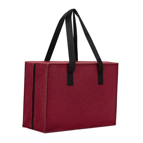 TTETTZ Spielzeugauto Aufbewahrungstasche Transportkoffer Organizer Box Tragbarer Behälter Geräumiges Design Aus Filz Material Schützt vor Stößen für Die Aufb, Burgund TTETTZ Spielzeugauto Aufbewahrungstasche Transportkoffer Organizer Box Tragbarer Behälter Geräumiges Design Aus Filz Material Schützt vor Stößen für Die Aufb, Burgund von TTETTZ