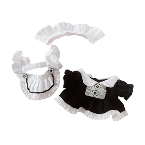 TTETTZ Stoffed Animal Doll Maid Dress Fashion DIY mit Kopfschmuck für 7,87 Zoll Puppe TTETTZ Stoffed Animal Doll Maid Dress Fashion DIY mit Kopfschmuck für 7,87 Zoll Puppe von TTETTZ