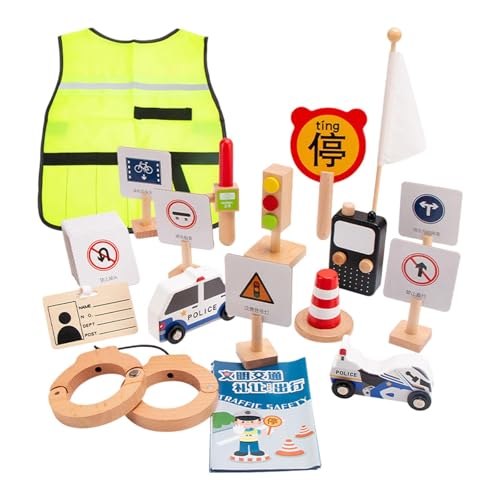 TTETTZ Straßenschilder Kleines Spielzeug Kinder Spielen mit Uniform Lehr Requisiten Lernen TTETTZ Straßenschilder Kleines Spielzeug Kinder Spielen mit Uniform Lehr Requisiten Lernen von TTETTZ