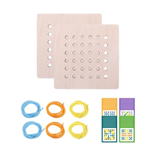 TTETTZ Threading Spielzeug mit Karten Aktivität für Kinder Seilfadenfäden TTETTZ Threading Spielzeug mit Karten Aktivität für Kinder Seilfadenfäden von TTETTZ
