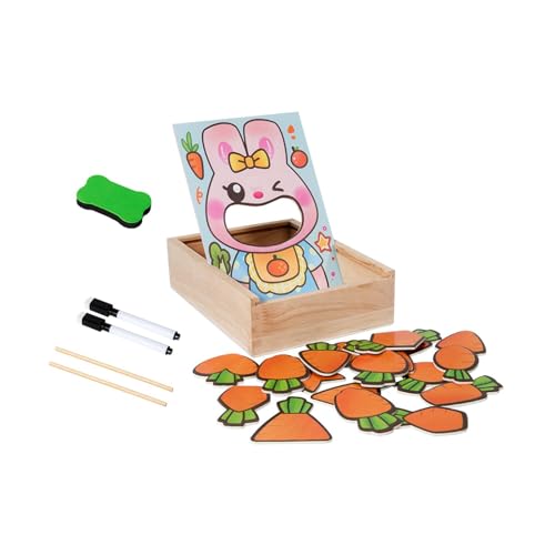 TTETTZ Tierpuzzle für Kinder mit Hasenfütterungsspielset und Holzspielzeug TTETTZ Tierpuzzle für Kinder mit Hasenfütterungsspielset und Holzspielzeug von TTETTZ