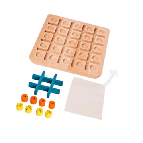 TTETTZ Toe Spiel Tragbares Brettspiel für Familiengeburtstagsgeschenk TTETTZ Toe Spiel Tragbares Brettspiel für Familiengeburtstagsgeschenk von TTETTZ