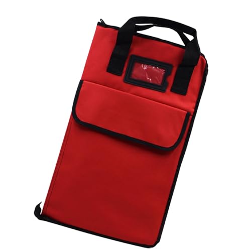 TTETTZ Trommelstocktasche, Trommelstock Handtaschenhalter, Strapazierfähig, für Teenager, für 12 Paar, Professionell, mit Großen Taschen, Aufbewahrungs, Rot TTETTZ Trommelstocktasche, Trommelstock Handtaschenhalter, Strapazierfähig, für Teenager, für 12 Paar, Professionell, mit Großen Taschen, Aufbewahrungs, Rot von TTETTZ