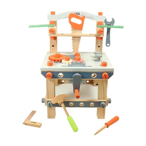 TTETTZ Werkzeugbank Aus Holz für Kinder, Simulations Werkzeugbank für Kinder Ab 3 Jahren, Mädchen Und Jungen TTETTZ Werkzeugbank Aus Holz für Kinder, Simulations Werkzeugbank für Kinder Ab 3 Jahren, Mädchen Und Jungen von TTETTZ