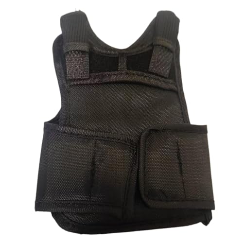 TTETTZ Weste Im Maßstab 1/6, Puppenkostüm für Actionpuppen, Geeignet für 12 Zoll Große Männliche Modelle, Schwarz TTETTZ Weste Im Maßstab 1/6, Puppenkostüm für Actionpuppen, Geeignet für 12 Zoll Große Männliche Modelle, Schwarz von TTETTZ