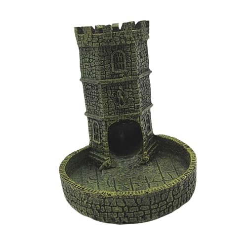 TTETTZ Würfelturm für Brettspiele, Tischzubehör mit Würfeltablett Und Schloss, Gelbgrün TTETTZ Würfelturm für Brettspiele, Tischzubehör mit Würfeltablett Und Schloss, Gelbgrün von TTETTZ