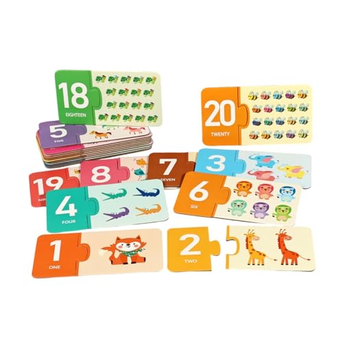 TTETTZ Zuordnungsspiel Lernspielzeug Sortierspiel Und Motorikspielzeug Zur Formerkennung Tragbar Und Leicht Aus Papier für Interaktives Lernen für Kleinkinde, Nummer TTETTZ Zuordnungsspiel Lernspielzeug Sortierspiel Und Motorikspielzeug Zur Formerkennung Tragbar Und Leicht Aus Papier für Interaktives Lernen für Kleinkinde, Nummer von TTETTZ