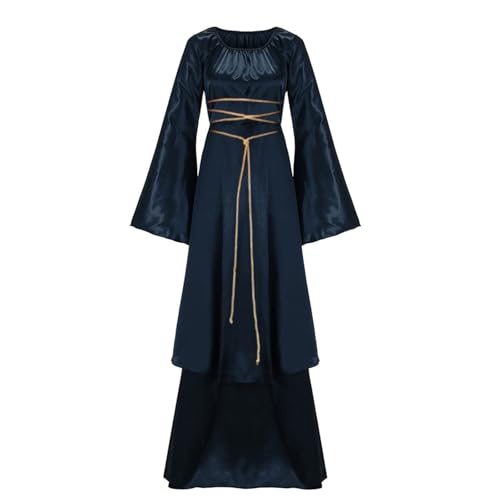 TTFDJG Damen Mittelalter Kleid Bodenlang Langarm Maxikleid Halloween Kostüm Corsagenkleid Karneval Kostüm Renaissance Kleid mit Schnürung Vintage Hexenkleid Faschingskostüme Corset Dress TTFDJG Damen Mittelalter Kleid Bodenlang Langarm Maxikleid Halloween Kostüm Corsagenkleid Karneval Kostüm Renaissance Kleid mit Schnürung Vintage Hexenkleid Faschingskostüme Corset Dress von TTFDJG