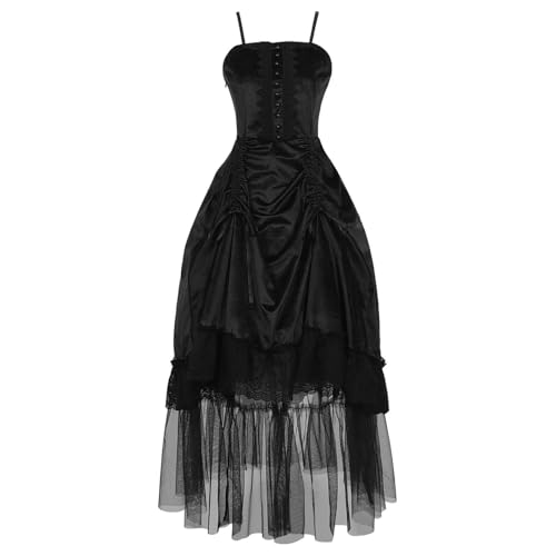 TTFDJG Halloween Kostüm Damen Gothic Kleid Spaghettiträger Mittelalter Kleid Elegant Hexenkleid Steampunk Karneval Kostüm Vintage Partykleid Medieval Dress Faschingskostüme Halloween Costume Women TTFDJG Halloween Kostüm Damen Gothic Kleid Spaghettiträger Mittelalter Kleid Elegant Hexenkleid Steampunk Karneval Kostüm Vintage Partykleid Medieval Dress Faschingskostüme Halloween Costume Women von TTFDJG