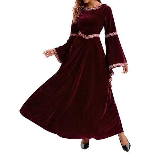 TTFDJG Mittelalter Kleid Damen Lang Halloween Kostüm Gothic Hexenkleid Renaissance Kleid mit Kapuze Mittelalterkleid Karneval Kostüm Corsagenkleid Tailliert Medieval Dress Steampunk Faschingskostüme TTFDJG Mittelalter Kleid Damen Lang Halloween Kostüm Gothic Hexenkleid Renaissance Kleid mit Kapuze Mittelalterkleid Karneval Kostüm Corsagenkleid Tailliert Medieval Dress Steampunk Faschingskostüme von TTFDJG