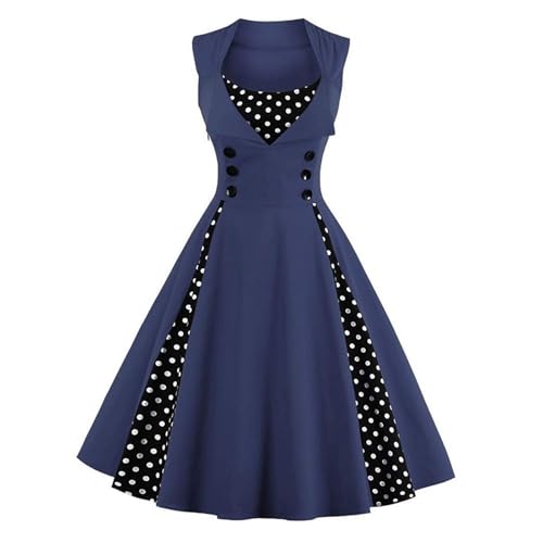 TTFDJG Rockabilly Kleider Damen Ärmellos Cocktailkleid Vintage Abendkleid A Linie Mittelalter Kleidung Punkte Kleider Schwingender Rock Knielang Renaissance Ballkleid Gepunktetes Mittelalterkleid TTFDJG Rockabilly Kleider Damen Ärmellos Cocktailkleid Vintage Abendkleid A Linie Mittelalter Kleidung Punkte Kleider Schwingender Rock Knielang Renaissance Ballkleid Gepunktetes Mittelalterkleid von TTFDJG