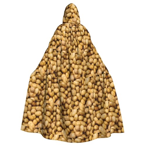 TTIGLHOH Großer Kapuzenumhang mit Gartenkartoffeln, Erwachsenen-Halloween-Kapuze, 140 cm lang, ideal für Zauberer-Bademantel TTIGLHOH Großer Kapuzenumhang mit Gartenkartoffeln, Erwachsenen-Halloween-Kapuze, 140 cm lang, ideal für Zauberer-Bademantel von TTIGLHOH