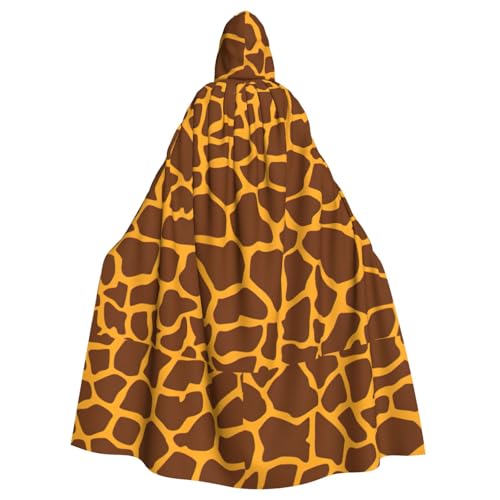 TTIGLHOH Großer Kapuzenumhang mit Giraffen-Druck, für Erwachsene, Halloween, 140 cm lang, ideal für Zauberer-Bademantel TTIGLHOH Großer Kapuzenumhang mit Giraffen-Druck, für Erwachsene, Halloween, 140 cm lang, ideal für Zauberer-Bademantel von TTIGLHOH