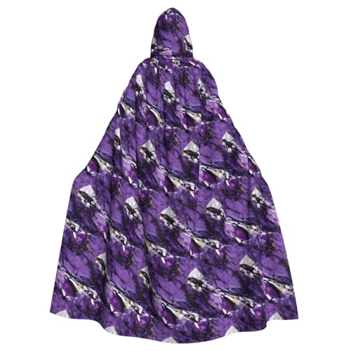 TTIGLHOH Großer Kapuzenumhang mit Marmor-Aufdruck, für Erwachsene, Halloween, 140 cm lang, ideal für Zauberer-Bademantel TTIGLHOH Großer Kapuzenumhang mit Marmor-Aufdruck, für Erwachsene, Halloween, 140 cm lang, ideal für Zauberer-Bademantel von TTIGLHOH