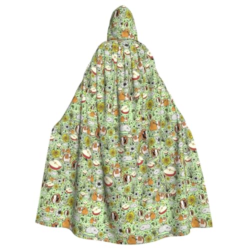 TTIGLHOH Großer Kapuzenumhang mit Meerschweinchen-Aufdruck, für Erwachsene, Halloween, 140 cm lang, ideal für Zauberer-Bademantel TTIGLHOH Großer Kapuzenumhang mit Meerschweinchen-Aufdruck, für Erwachsene, Halloween, 140 cm lang, ideal für Zauberer-Bademantel von TTIGLHOH
