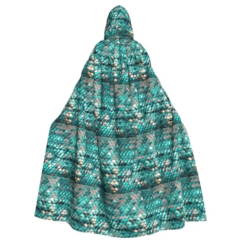 TTIGLHOH Meerjungfrauen-Umhang mit Kapuze, groß, für Erwachsene, Halloween, 140 cm lang, ideal für Zauberer-Bademantel TTIGLHOH Meerjungfrauen-Umhang mit Kapuze, groß, für Erwachsene, Halloween, 140 cm lang, ideal für Zauberer-Bademantel von TTIGLHOH