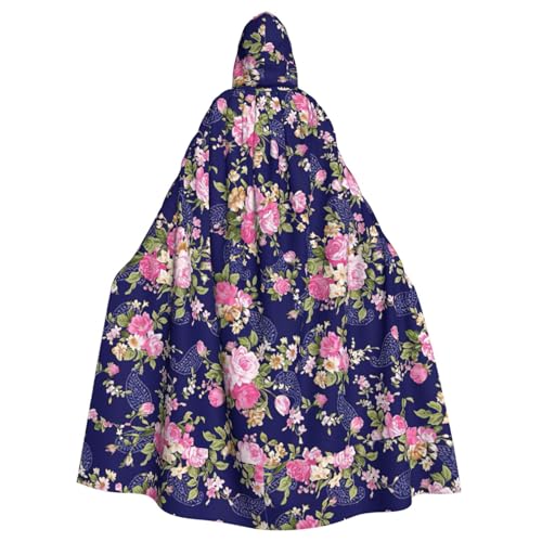 TTIGLHOH Umhang mit Kapuze, für Erwachsene, Halloween, 140 cm lang, ideal für Zauberer-Bademantel von TTIGLHOH