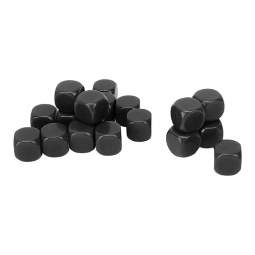 20 Stück Würfel, Runde Ecken, Blanko, Kunststoff, 16 Mm, Lehrspielzeug, Würfel, Leere Würfel für Brettspiele Im Klassenzimmer, DIY-Aufkleber, Mathe-Zählunterricht, Partygeschenk, von TTOCAR