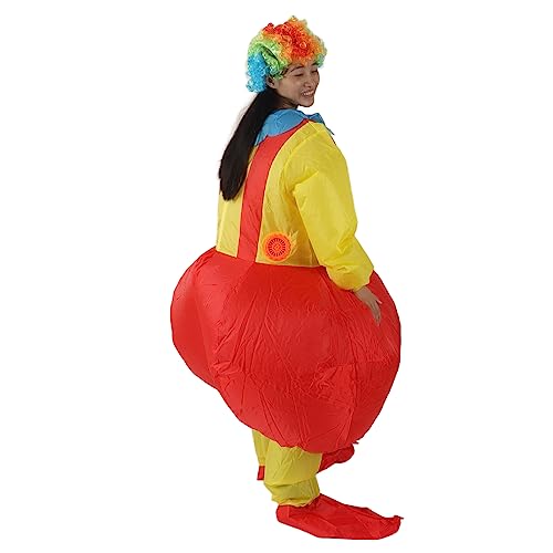 Clown-Kostüm, Clown-Kostüm für Kinder, Halloween-Kostüme für Jungen, Halloween-Clown, Aufblasbares Big-Ass-Clown-Kostüm für Erwachsene, Wasserdichtes Aufblasbares Clown-Cosplay-Outfit, 150–190 Cm von TTOCAR