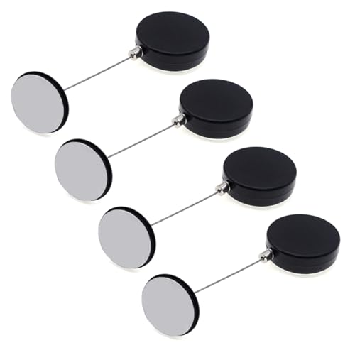 4 x einziehbares Kabel für Schlüssel, 100 cm lang, einziehbares Kabelschloss, Diebstahlschutz, Ziehbox für Fernbedienungen und Spielgeräte 4 x einziehbares Kabel für Schlüssel, 100 cm lang, einziehbares Kabelschloss, Diebstahlschutz, Ziehbox für Fernbedienungen und Spielgeräte von TTTLLNN