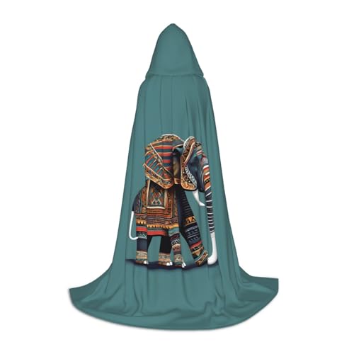 TTYDOKLA Kapuzenumhang mit Azteken-Elefantenmuster, Zauberer- und Renaissance-Kostüm, Umhang mit Kapuze, für Rollenspiele und Partys TTYDOKLA Kapuzenumhang mit Azteken-Elefantenmuster, Zauberer- und Renaissance-Kostüm, Umhang mit Kapuze, für Rollenspiele und Partys von TTYDOKLA