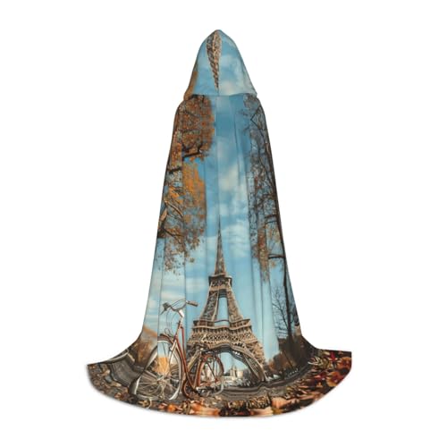 TTYDOKLA Kapuzenumhang mit Eiffelturm-Motiv, Zauberer- und Renaissance-Kostüm, Umhang mit Kapuze, für Rollenspiele und Partys TTYDOKLA Kapuzenumhang mit Eiffelturm-Motiv, Zauberer- und Renaissance-Kostüm, Umhang mit Kapuze, für Rollenspiele und Partys von TTYDOKLA
