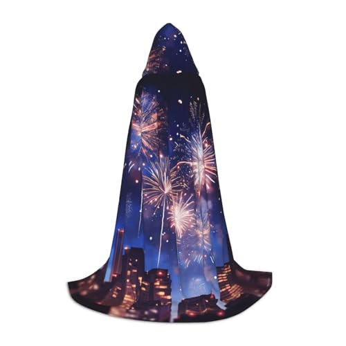 TTYDOKLA Kapuzenumhang mit Feuerwerk-Aufdruck, Zauberer und Renaissance-Kostüm, Umhang mit Kapuze, für Rollenspiele und Partys TTYDOKLA Kapuzenumhang mit Feuerwerk-Aufdruck, Zauberer und Renaissance-Kostüm, Umhang mit Kapuze, für Rollenspiele und Partys von TTYDOKLA
