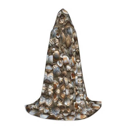 TTYDOKLA Kapuzenumhang mit Muscheln, Sanddruck, Zauberer- und Renaissance-Kostüm, Umhang mit Kapuze, für Rollenspiele und Partys TTYDOKLA Kapuzenumhang mit Muscheln, Sanddruck, Zauberer- und Renaissance-Kostüm, Umhang mit Kapuze, für Rollenspiele und Partys von TTYDOKLA