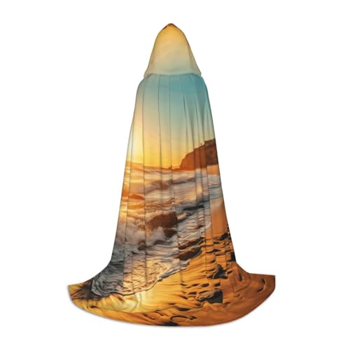 TTYDOKLA Kapuzenumhang mit Ozean-Strand-Druck, Zauberer- und Renaissance-Kostüm, Umhang mit Kapuze, für Rollenspiele und Partys TTYDOKLA Kapuzenumhang mit Ozean-Strand-Druck, Zauberer- und Renaissance-Kostüm, Umhang mit Kapuze, für Rollenspiele und Partys von TTYDOKLA