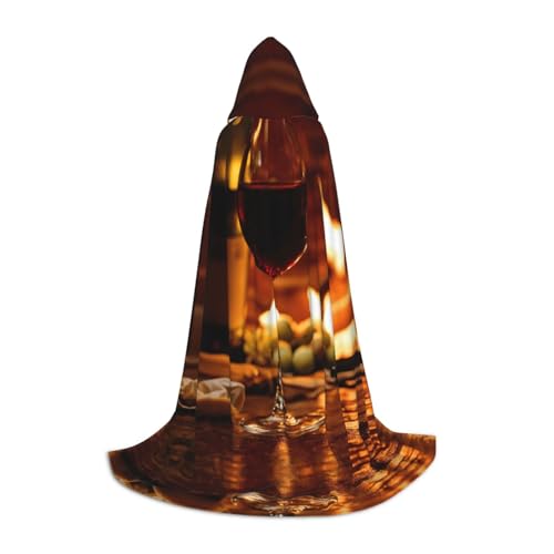 TTYDOKLA Kapuzenumhang mit Rotwein-Aufdruck, Zauberer und Renaissance-Kostüm, Umhang mit Kapuze, für Rollenspiele und Partys TTYDOKLA Kapuzenumhang mit Rotwein-Aufdruck, Zauberer und Renaissance-Kostüm, Umhang mit Kapuze, für Rollenspiele und Partys von TTYDOKLA