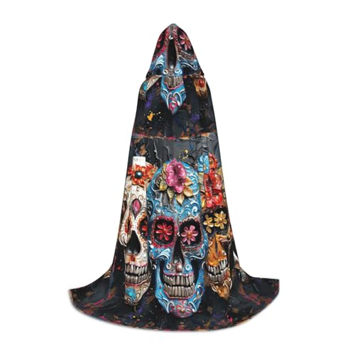 TTYDOKLA Kapuzenumhang mit Totenkopf-Motiv, Zauberer- und Renaissance-Kostüm, Umhang mit Kapuze, für Rollenspiele und Partys TTYDOKLA Kapuzenumhang mit Totenkopf-Motiv, Zauberer- und Renaissance-Kostüm, Umhang mit Kapuze, für Rollenspiele und Partys von TTYDOKLA