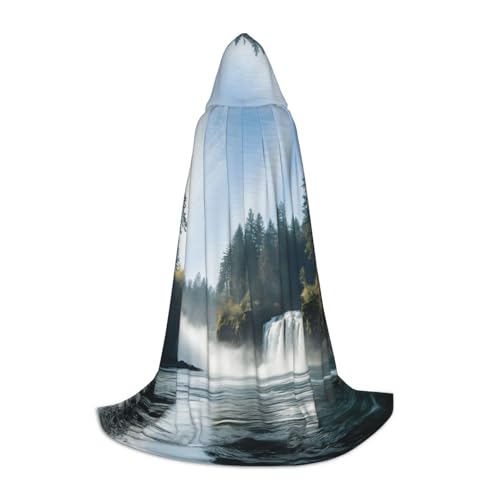 TTYDOKLA Umhang mit Kapuze, Motiv: Bergwasserfall, Zauberer und Renaissance, Kostüm mit Kapuze, für Rollenspiele und Partys TTYDOKLA Umhang mit Kapuze, Motiv: Bergwasserfall, Zauberer und Renaissance, Kostüm mit Kapuze, für Rollenspiele und Partys von TTYDOKLA