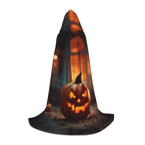 TTYDOKLA Umhang mit Kapuze für Halloween mit Kürbis-Aufdruck, Zauberer und Renaissance-Kostüm, Umhang mit Kapuze, für Rollenspiele und Partys TTYDOKLA Umhang mit Kapuze für Halloween mit Kürbis-Aufdruck, Zauberer und Renaissance-Kostüm, Umhang mit Kapuze, für Rollenspiele und Partys von TTYDOKLA