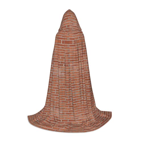 TTYDOKLA Umhang mit Kapuze und rotem Ziegelmauer-Druck, Zauberer- und Renaissance-Kostüm, Umhang mit Kapuze, für Rollenspiele und Partys TTYDOKLA Umhang mit Kapuze und rotem Ziegelmauer-Druck, Zauberer- und Renaissance-Kostüm, Umhang mit Kapuze, für Rollenspiele und Partys von TTYDOKLA