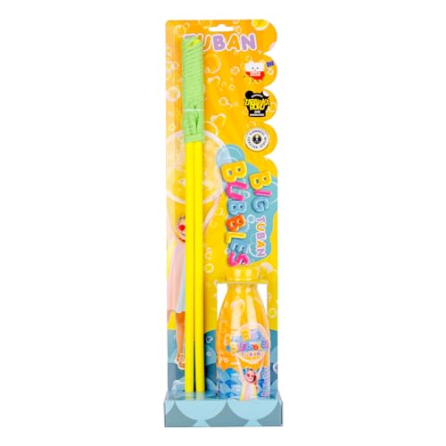 TUBAN Seifenblasen Set für Riesenseifenblasen – Seifenblasen – Schnur für große Seifenblasen + 400 ml Seifenblasenflüssigkeit – Spielzeug für Kinder – Outdoor Seifenblasen Set TUBAN Seifenblasen Set für Riesenseifenblasen – Seifenblasen – Schnur für große Seifenblasen + 400 ml Seifenblasenflüssigkeit – Spielzeug für Kinder – Outdoor Seifenblasen Set von TUBAN