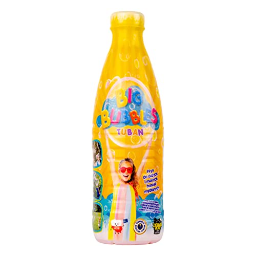 TUBAN Seifenblasenflüssigkeit für große Seifenblasen 1000 ml – Seifenblasenlösung 1L – Spielzeug für Kinder – Seifenblasen Machen – Outdoor-Spielspaß von TUBAN
