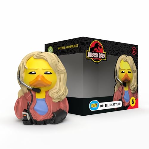 TUBBZ Box-Ausgabe: Jurassic World - Dr Ellie Sattler als Cosplaying-Gummiente Vinylfigur von TUBBZ