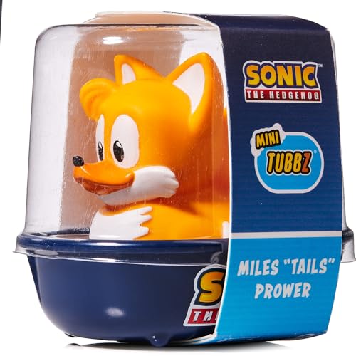 TUBBZ Mini Tails Sammelfigur aus Vinyl-Gummi-Ente - Offizielles Sonic the Hedgehog Merchandise - Kinderfernsehen, Filme & Videospiele von TUBBZ