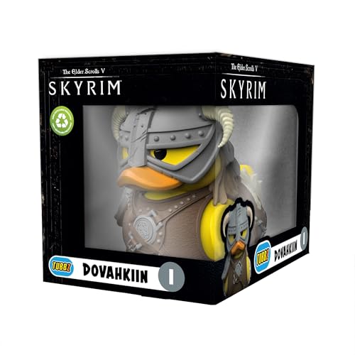 TUBBZ Sonderausgabe Dovahkiin Sammelbare Vinyl-Gummiente Figur - Offizielles Skyrim Merchandise - Fantasy-Videospiele TUBBZ Sonderausgabe Dovahkiin Sammelbare Vinyl-Gummiente Figur - Offizielles Skyrim Merchandise - Fantasy-Videospiele von TUBBZ