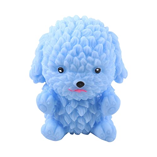 Pinch Dog Cute Squish Sensory Toy Dekompressionsartefakt Vent Toy Dog Shaped Stress Slow for Friends or Teens Gifts Regenbogen Handtaschen (Sky Blue-b, One Size) von TUDUZ