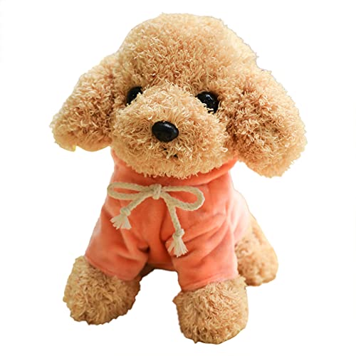 Simulation Teddy Hund Actionfigur Super süßes Hündchen Plüschtier Stoffpuppe Kinder weibliches Geburtstagsgeschenk 15 cm (RD2, A) von TUDUZ
