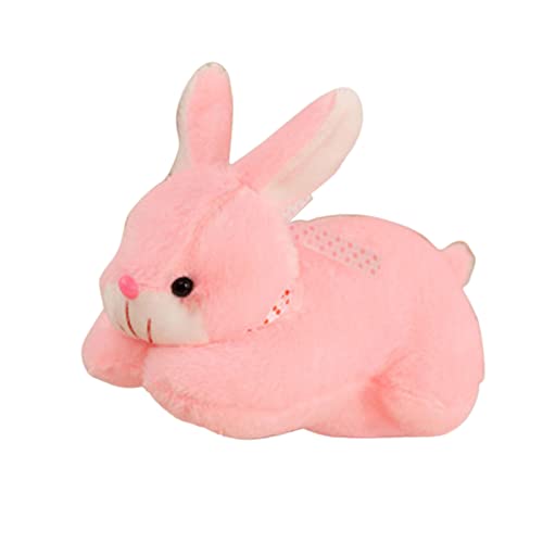TUDUZ Bunny Toys Pädagogisches interaktives Hasen Stofftier Osterplüschhase Spielkissen (Pink, One Size) von TUDUZ