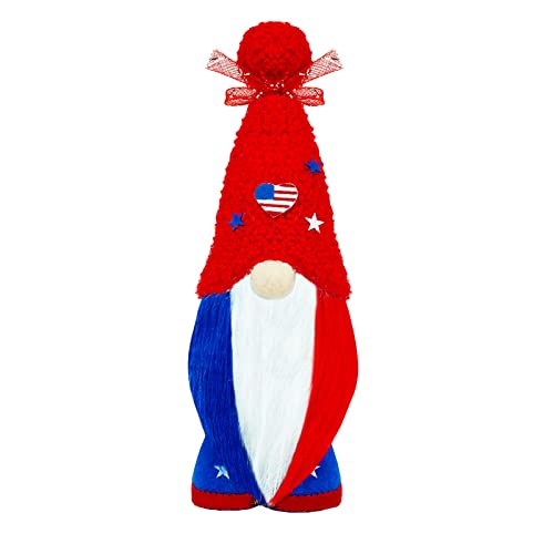 TUDUZ Independence Day Long Legs Long Hat Dwarf Doll Home Desktop-Dekoration XXL cm Stofftier Plüschtier Kuscheltier (B, One Size) von TUDUZ