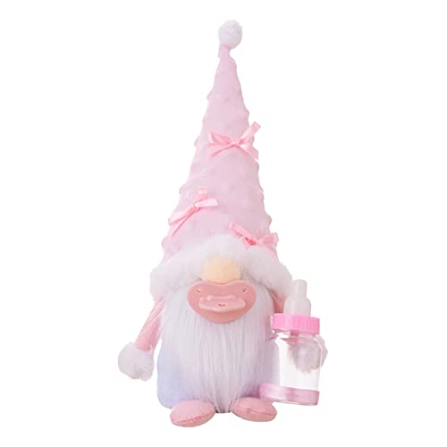 TUDUZ Puppe mit Flasche, kreativer Zipfelhut, gesichtslose Puppe Puppe, Schaufensterdekoration Kopfschmuck (Pink, One Size) von TUDUZ
