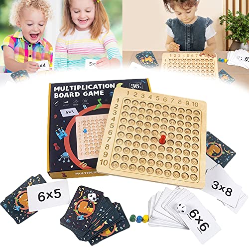 Montessori Multiplikationsbrett,Hölzerne Multiplikation,Brettspiel Multiplikation,Multiplikation Spiel,Multiplikationstabelle Kinder,1x1 Brettspiel,Multiplikationslehrmittel. von TUIBEIDAMAI