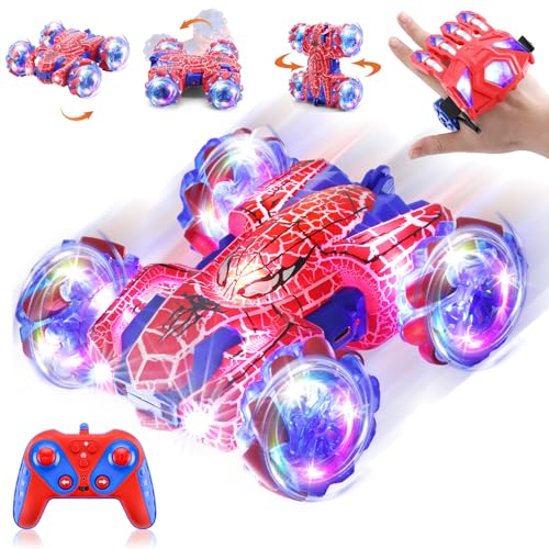 Spider Ferngesteuertes Auto ab 3 4 5 6 7 8 9 10 Jahre, 4WD 2,4 GHz 360° Drehung Drift Monstertruck Spielzeug Ferngesteuert Auto mit Handsteuerung, Geburtstags Ostern Geschenke für Kinder Junge Mädchen Spider Ferngesteuertes Auto ab 3 4 5 6 7 8 9 10 Jahre, 4WD 2,4 GHz 360° Drehung Drift Monstertruck Spielzeug Ferngesteuert Auto mit Handsteuerung, Geburtstags Ostern Geschenke für Kinder Junge Mädchen von TUKIIE