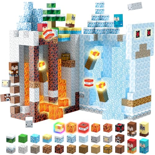 TUKIIE Magnetische Bausteine Eiswelt Edition, 200 Stück Magnetische Blöcke Kinderspielzeug für 3 4 5 6 7 8 Jahre Jungen Mädchen, Light Up Magnetic Building Blocks STEM Spielzeug für 3+ Kinder TUKIIE Magnetische Bausteine Eiswelt Edition, 200 Stück Magnetische Blöcke Kinderspielzeug für 3 4 5 6 7 8 Jahre Jungen Mädchen, Light Up Magnetic Building Blocks STEM Spielzeug für 3+ Kinder von TUKIIE