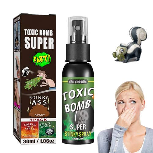 TUKNN Stinkender Furz-Spray,Flüssiger Furz,Furzspray Prank Extrem,Furzspray Prank,Arsch Furz Spray Streich,Furz Streich Spray,Schrecklicher Geruch Spray Langanhaltender Geruch (02) von TUKNN