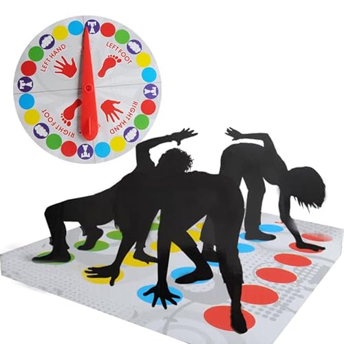 TUKNN Twister Spiel für Kinder & Erwachsen, Twisting Spielmatte, Twisting Spiele Balance Floor Spiel AB 6 Jahre, Twisting Game für Kinder Erwachsene, Balance Floor Spiel Pad Twisting Spiel, von TUKNN