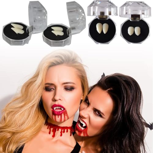 Vampir Zähne ,Vampir Fangs Kit,Halloween Vampir Zähne,Vampir Fangs Kit 4 Größen Custom Fangs Vampierzähne Gefälschte Zahnersatz für Cosplay Party Requisiten Halloween Party Zähne,4 Paar Vampir Zähne ,Vampir Fangs Kit,Halloween Vampir Zähne,Vampir Fangs Kit 4 Größen Custom Fangs Vampierzähne Gefälschte Zahnersatz für Cosplay Party Requisiten Halloween Party Zähne,4 Paar von TUKNN